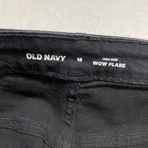 Old Navy black high-rise wow flare jeans Size 18. SKU556#denim #highwaisted